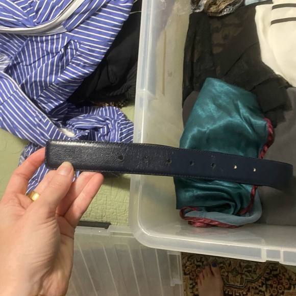 Blue vintage YSL branded belt - Picture 6 of 6